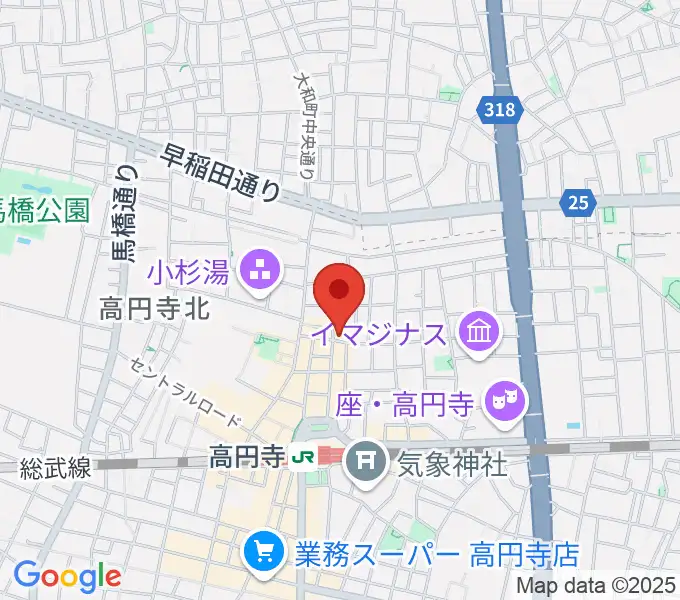 AVガレージ 中古楽器店の地図