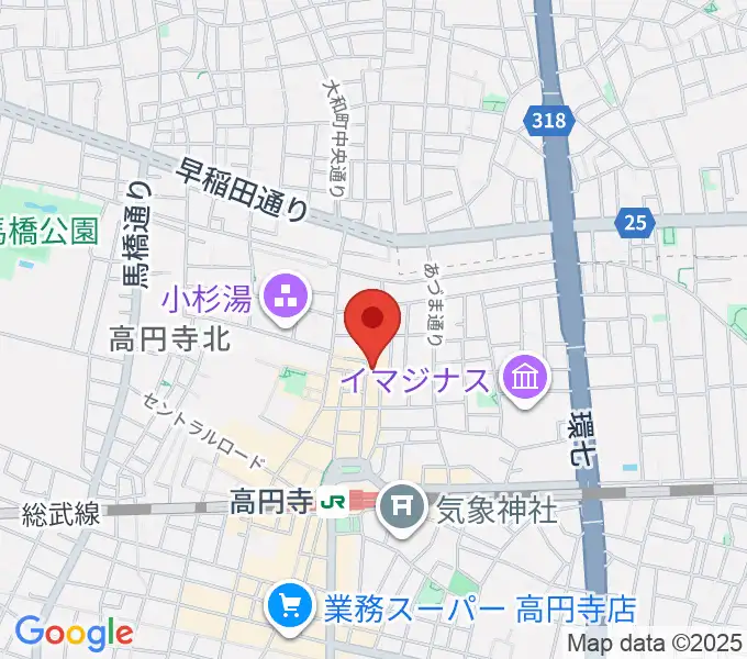 AVガレージ 中古楽器店の地図