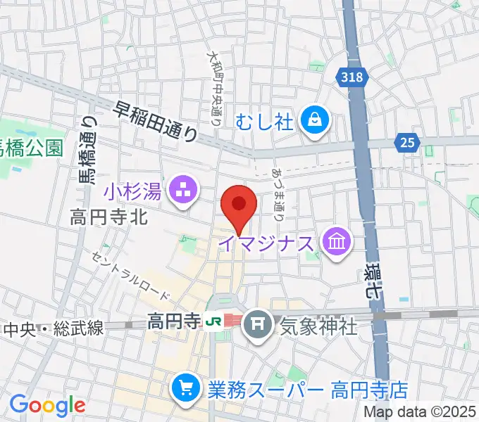 AVガレージ 中古楽器店の地図