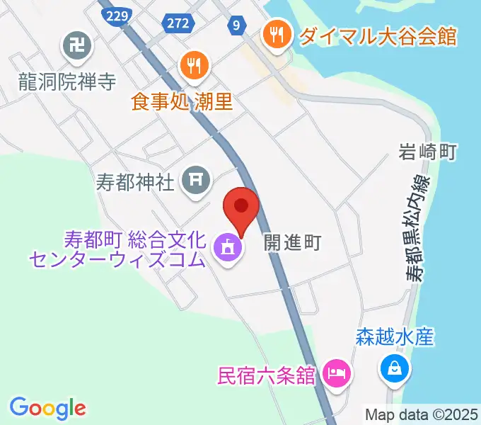 寿都町総合文化センター ウイズコムの地図
