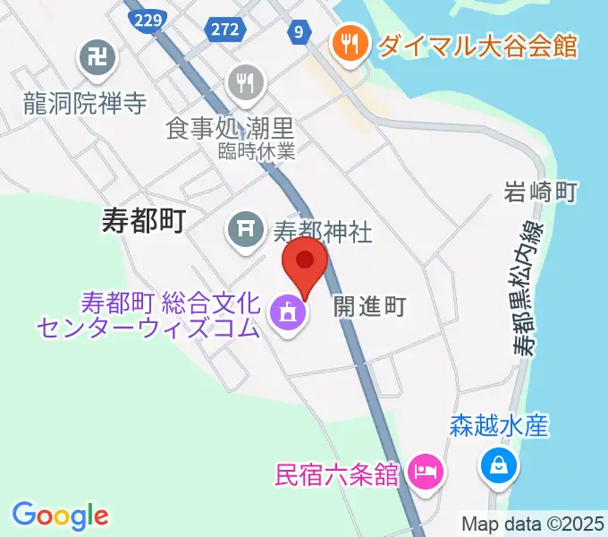 寿都町総合文化センター ウイズコムの地図