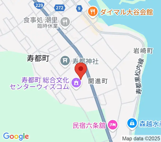 寿都町総合文化センター ウイズコムの地図