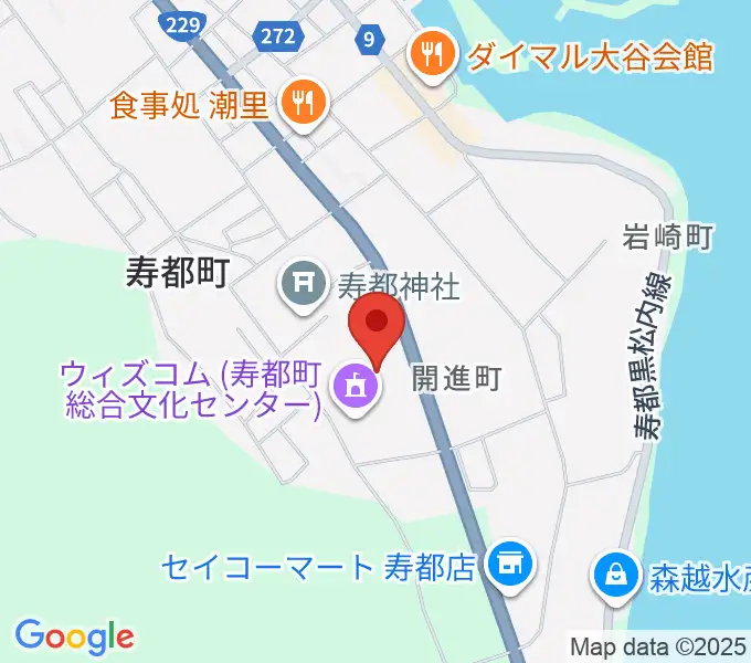 寿都町総合文化センター ウイズコムの地図
