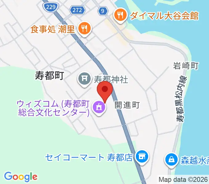 寿都町総合文化センター ウイズコムの地図