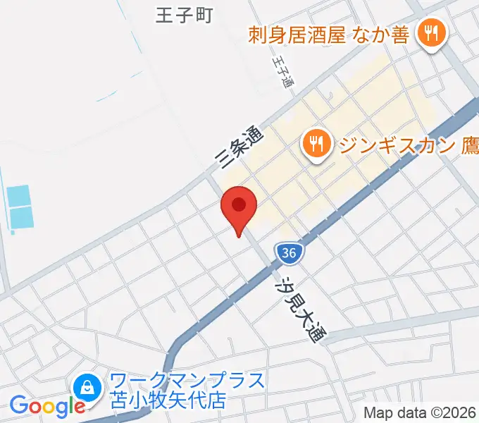 苫小牧市文化交流センター アイビー・プラザの地図