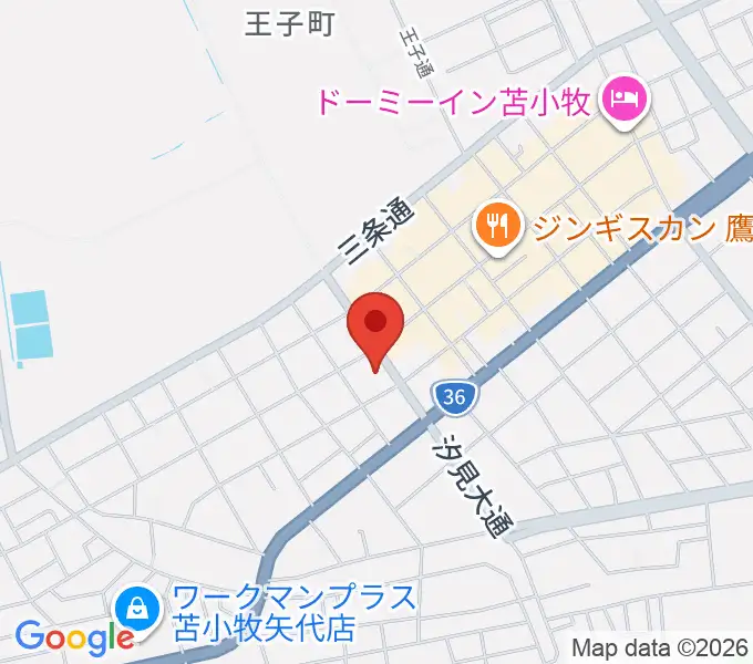 苫小牧市文化交流センター アイビー・プラザの地図