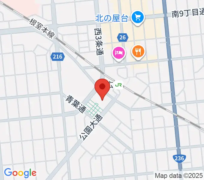 とかちプラザ レインボーホールの地図