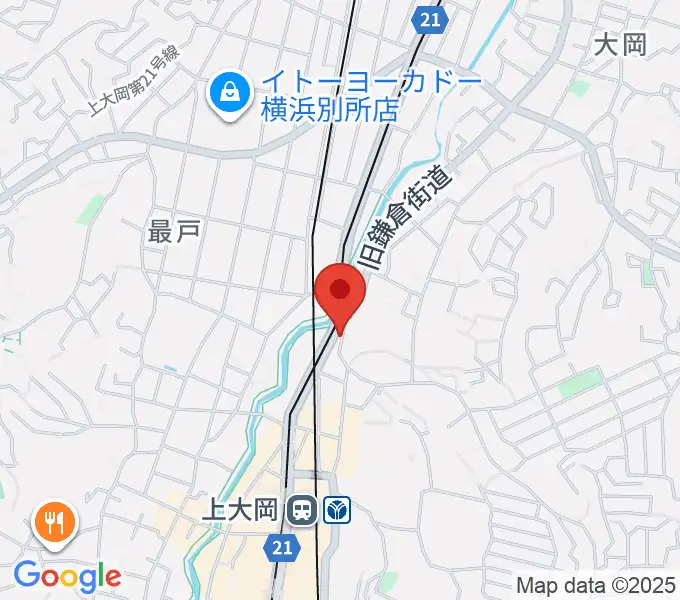 STUDIO24上大岡の地図