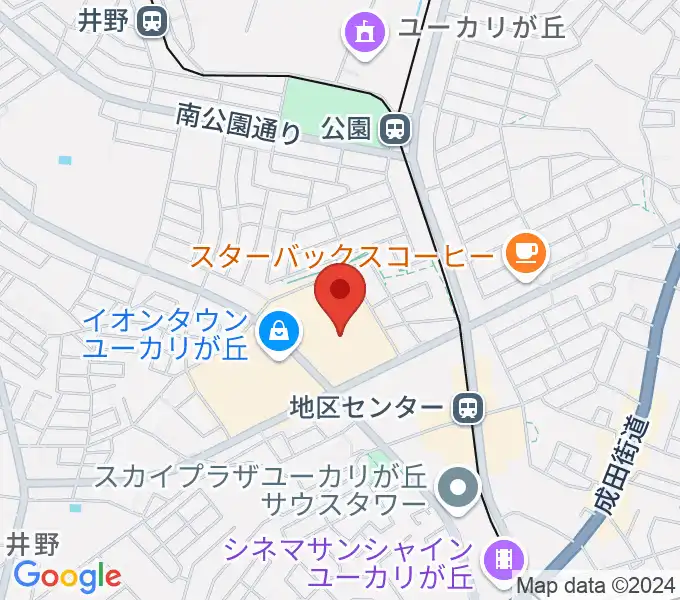 島村楽器 イオンタウンユーカリが丘店の地図