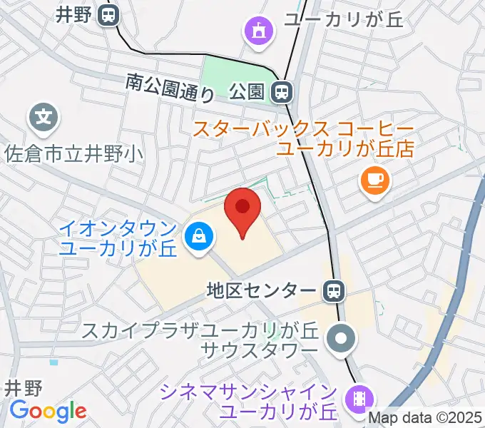 島村楽器 イオンタウンユーカリが丘店の地図