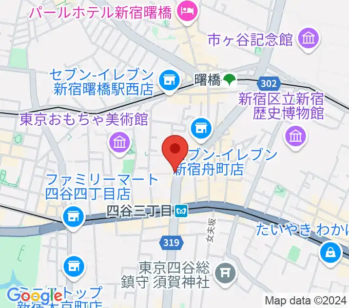 四谷ソケースロックの地図