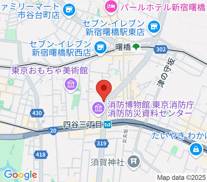 四谷ソケースロックの地図