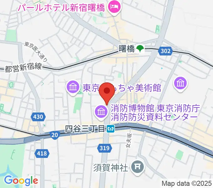四谷ソケースロックの地図