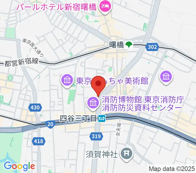 四谷ソケースロックの地図