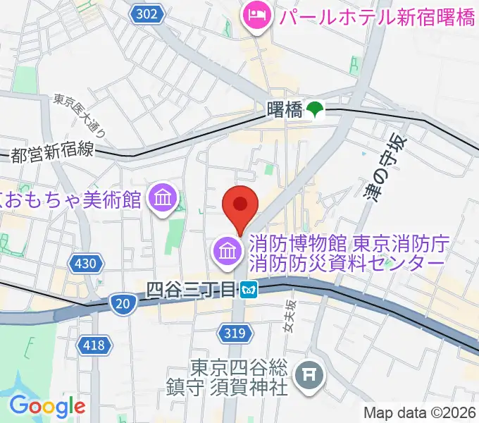 四谷ソケースロックの地図