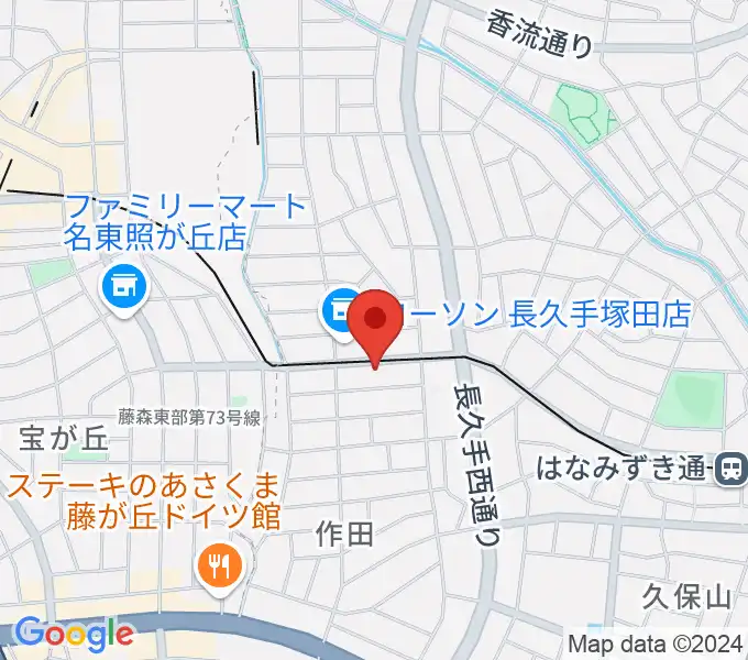 ウィークエンドスタジオの地図