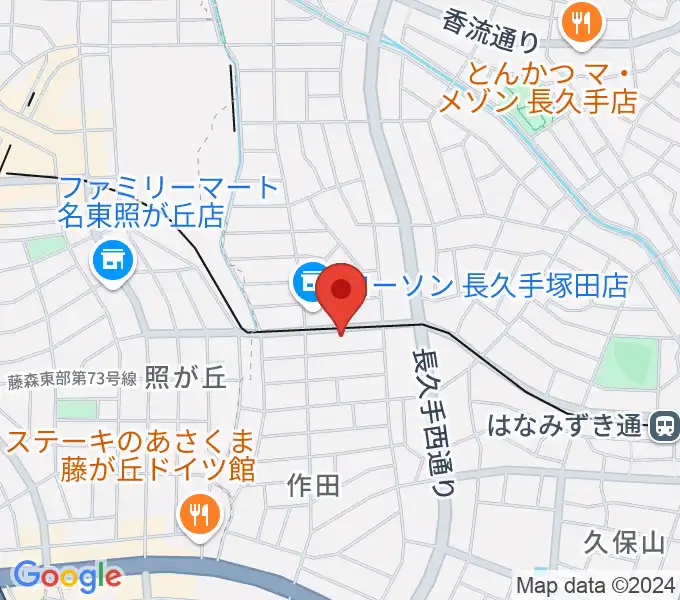 ウィークエンドスタジオの地図