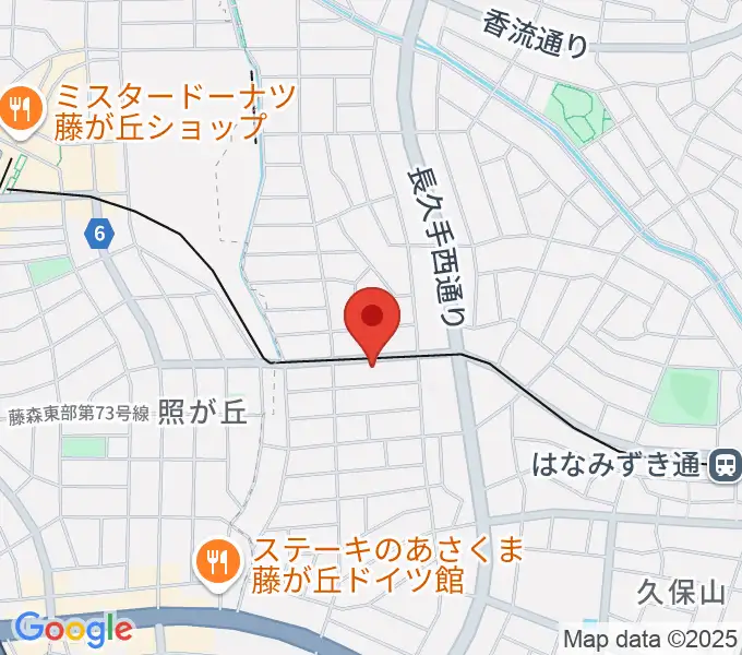 ウィークエンドスタジオの地図