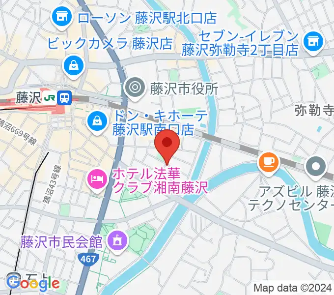 スタジオライトスタッフの地図