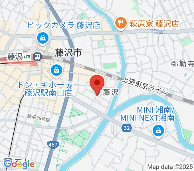 スタジオライトスタッフの地図
