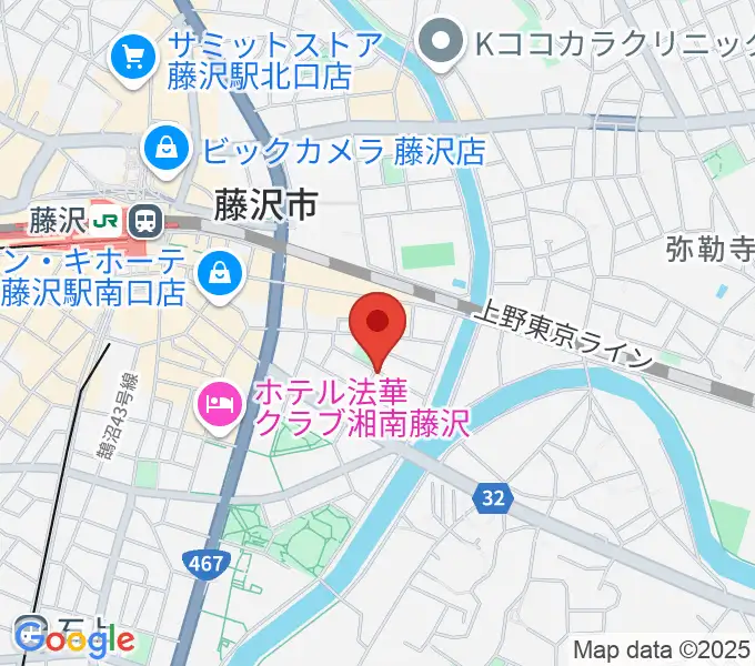 スタジオライトスタッフの地図