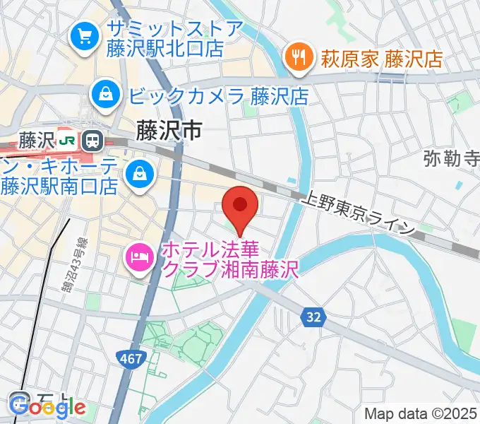 スタジオライトスタッフの地図