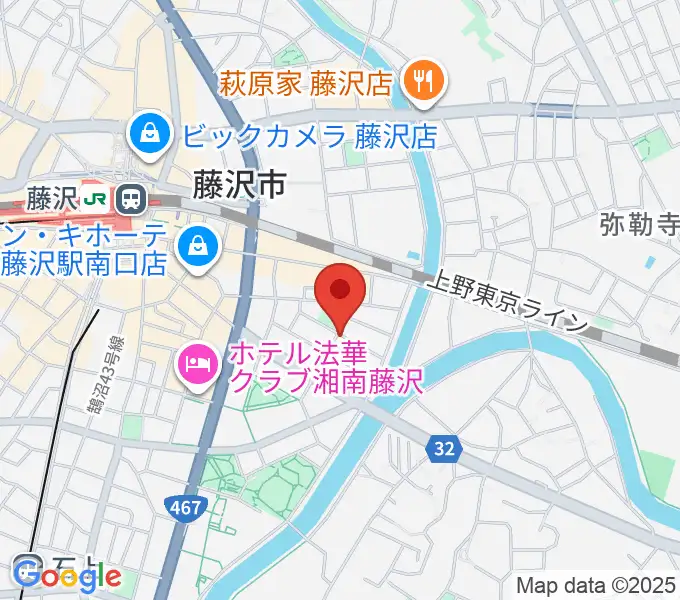 スタジオライトスタッフの地図
