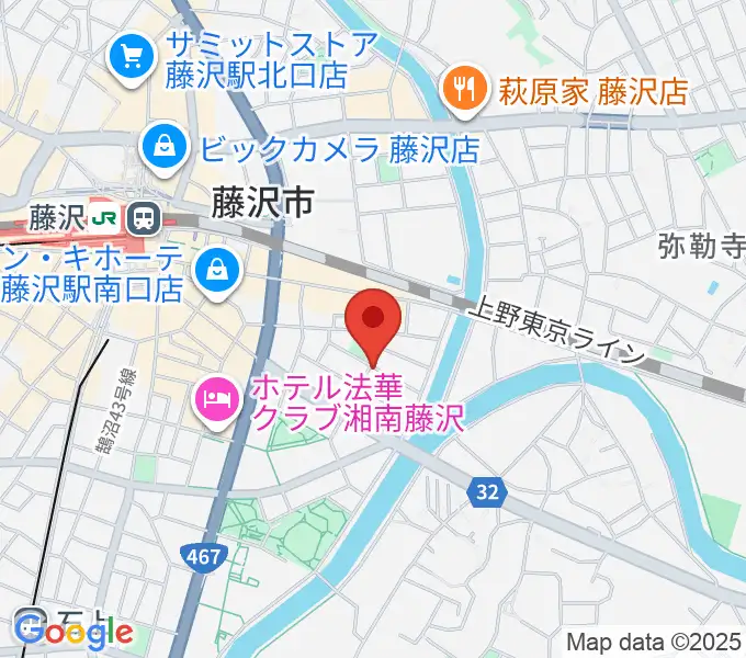 スタジオライトスタッフの地図