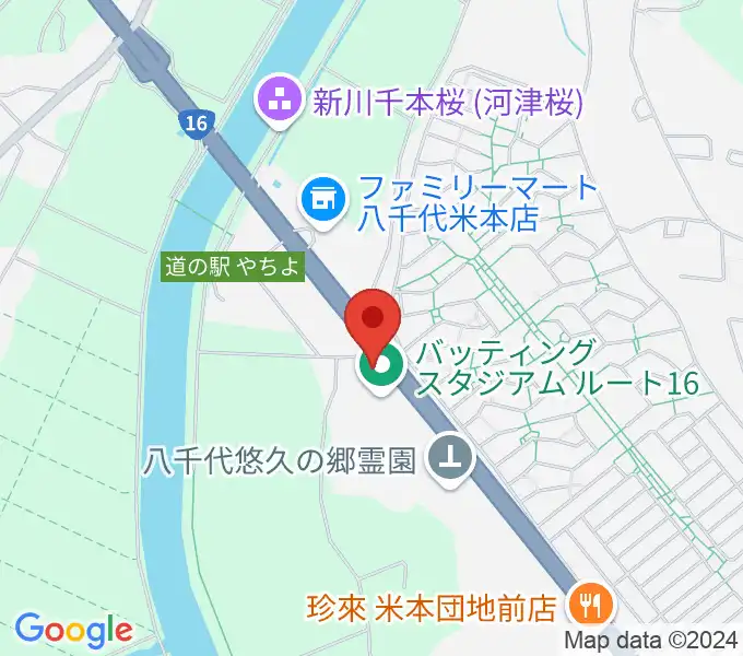 島村楽器ピアノショールーム八千代店の地図