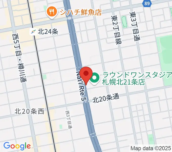 札幌スタジオミルクの地図