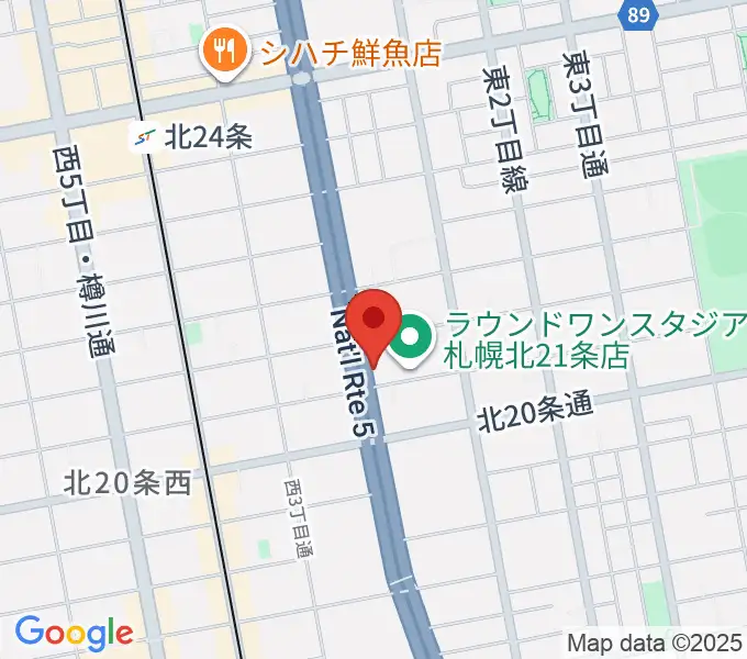 札幌スタジオミルクの地図
