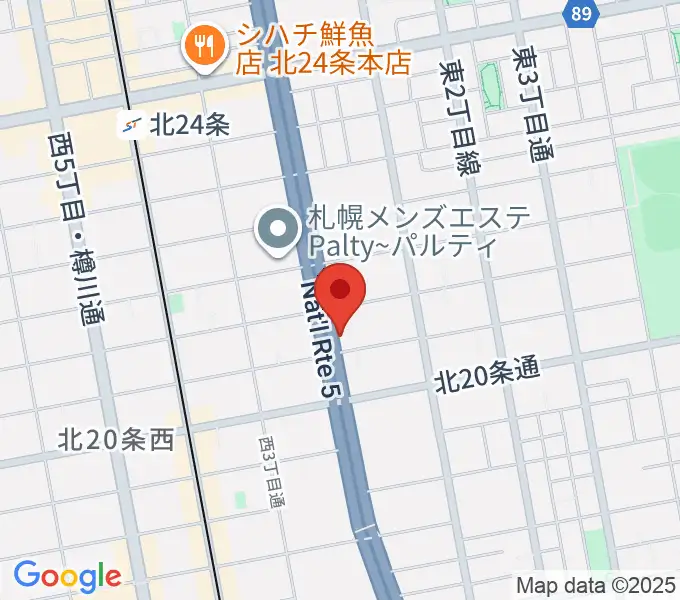 札幌スタジオミルクの地図