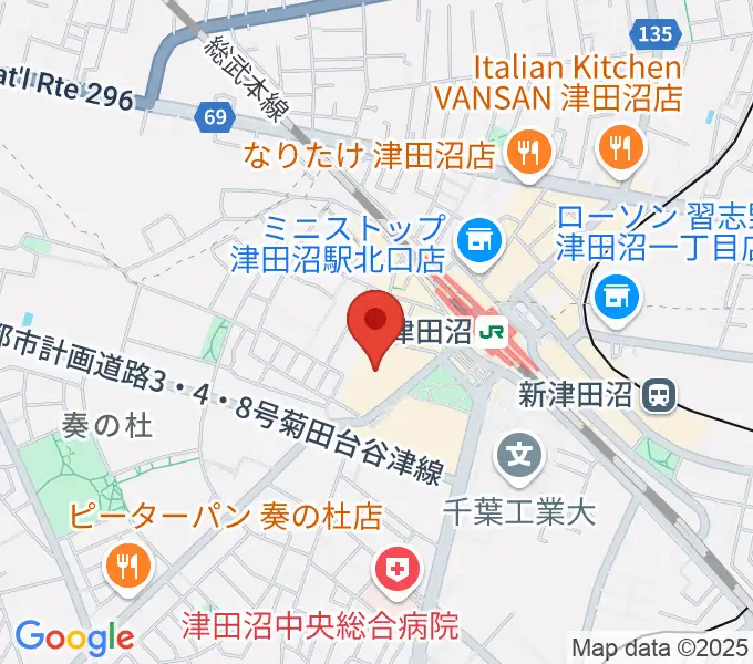 島村楽器 ロハル津田沼店の地図