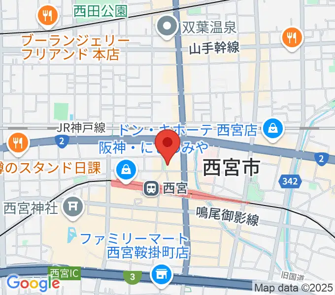 阪神西宮ゴールウェイの地図