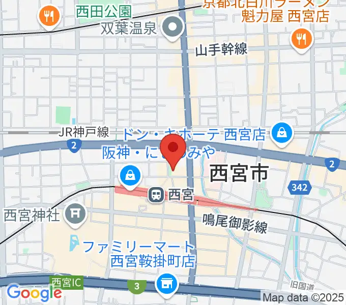 阪神西宮ゴールウェイの地図