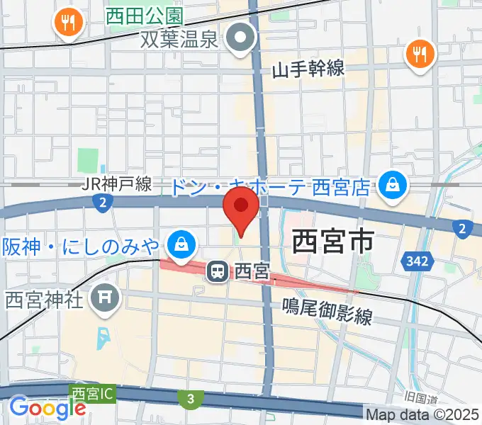 阪神西宮ゴールウェイの地図