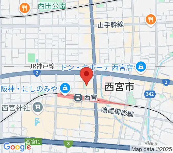 阪神西宮ゴールウェイの地図