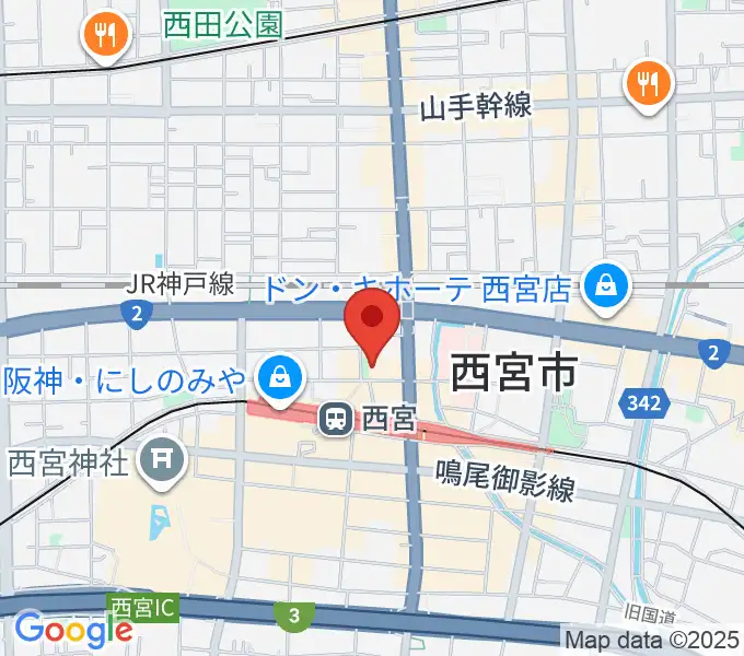 阪神西宮ゴールウェイの地図