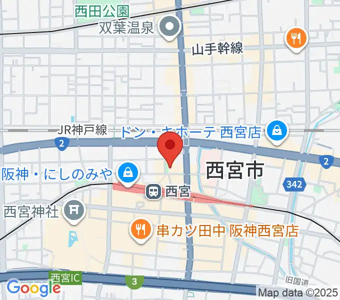 阪神西宮ゴールウェイの地図