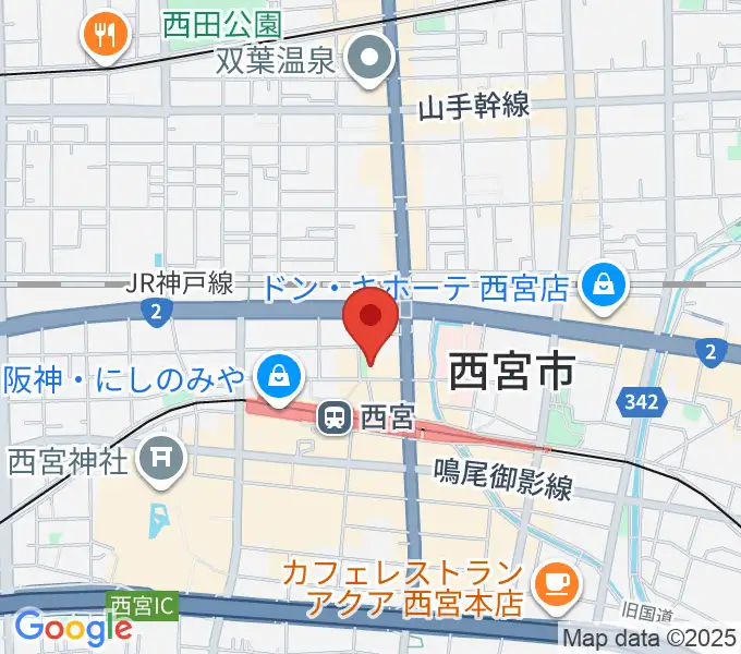 阪神西宮ゴールウェイの地図