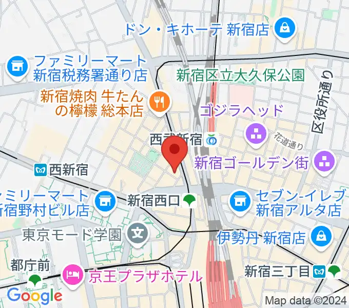 サウンドスタジオノア 新宿店の地図