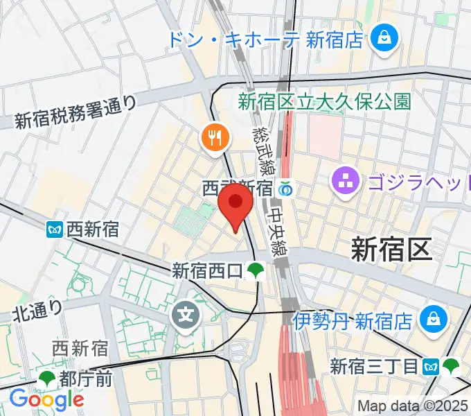 サウンドスタジオノア 新宿店の地図
