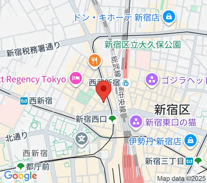 サウンドスタジオノア 新宿店の地図