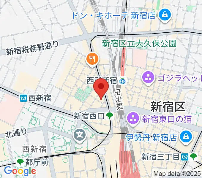 サウンドスタジオノア 新宿店の地図