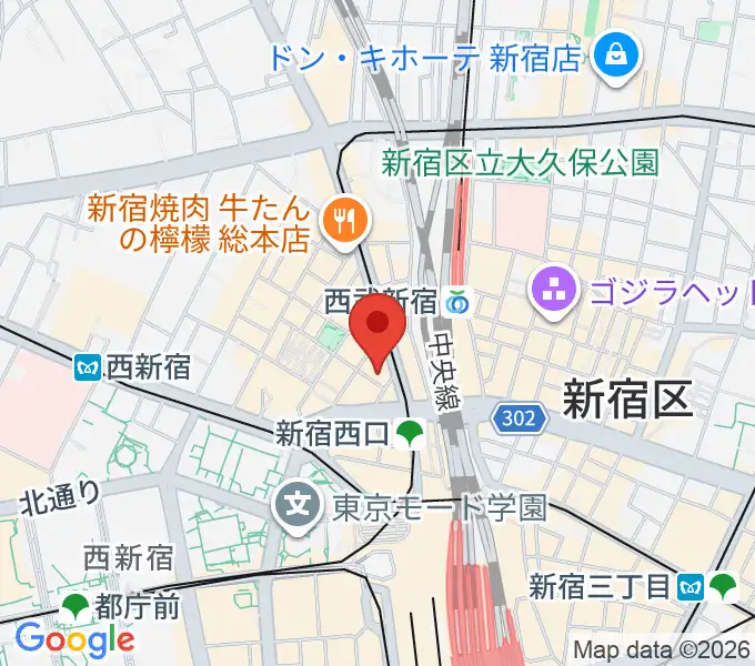 サウンドスタジオノア 新宿店の地図