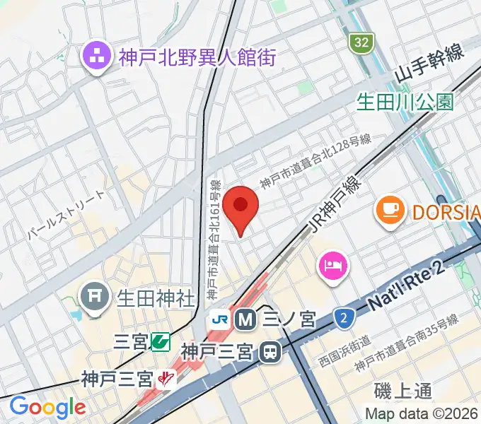 スタジオバップルの地図