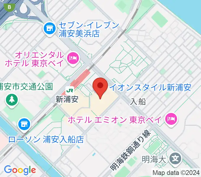 島村楽器 イオン新浦安店の地図