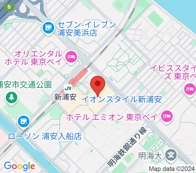 島村楽器 イオン新浦安店の地図