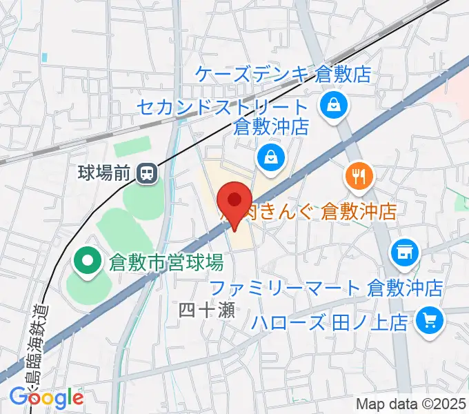 倉敷スタジオバースの地図