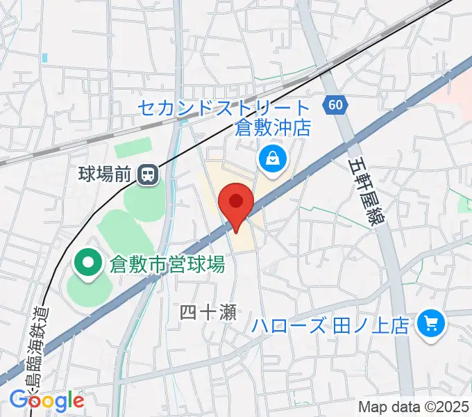 倉敷スタジオバースの地図